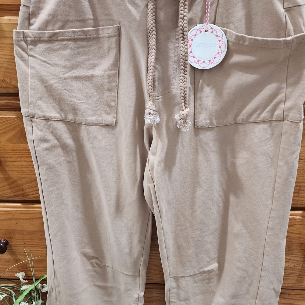 Umgee Tan Ankle Cropped Pants - Picture 2 of 2